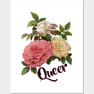 Queer Vintage Floral Posters and Art